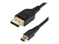 mDP to DP Cable (DP14MDPMM1MB) - Kábel DisplayPort - Mini DisplayPort (M) s jazýčkom do DisplayPort (M) s jazýčkom - DisplayPort 1.4 - 1 m - podpora 8K - čierna