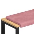 vidaXL Vankúš na lavičku Zamat Ružová Hĺbka 35 cm