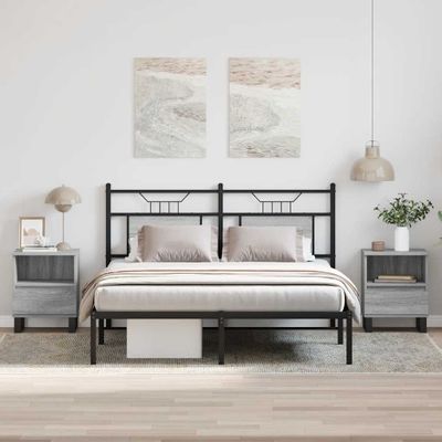 vidaXL Nočné stolíky 2 ks sivý dub sonoma 40x35x50 cm kompozitné drevo