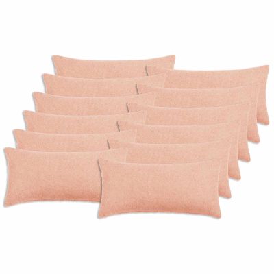 vidaXL Poťah na podložku 12 pcs HEERLEN Ružová 40 x 80 cm Bouclé