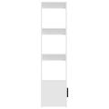 vidaXL Komoda biela 80x30x119,5 cm spracované drevo