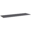 vidaXL Prídavné police 4 ks, lesklé sivé 100x30x1,5 cm, drevotrieska