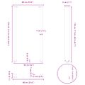 vidaXL Nohy barového stola v tvare U, 2 ks, biele, 60 x (110-111) cm, oceľové