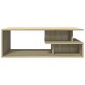 vidaXL Konferenčný stolík dub sonoma 102x55x35 cm kompozitné drevo