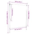vidaXL Vonkajšia zatemňovacia roleta krémová 150x270 cm