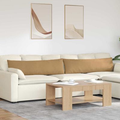 vidaXL Vankúše na pohovku 2 pcs Hnedá 145 x 40 cm Kordúrová tkanina