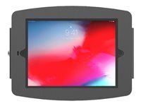 Skriňa - pre tablet - uzamykateľný - vysoko kvalitný hliník - čierna - veľkosť obrazovky: 10.2" - montážne rozhranie: 100 x 100 mm - montáž na stenu - pre Apple 10.2-inch iPad (7. generácia, 8. generácia, 9. generácia)