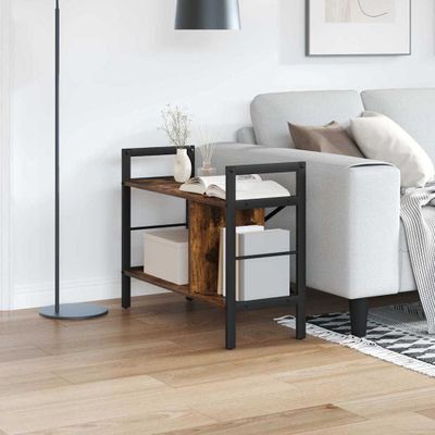 vidaXL Regál na knihy Dymová dub 75 x 30 x 58,5 cm Kompozitné drevo