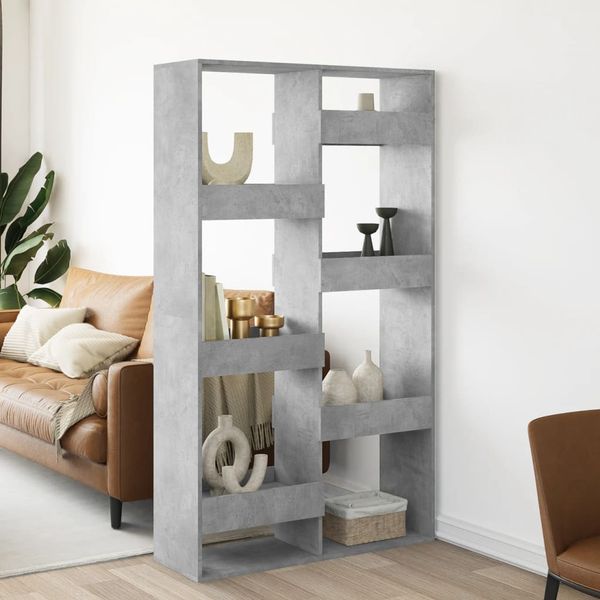 vidaXL Deliaca stena betónová sivá 100x33x175 cm kompozitné drevo