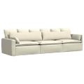 vidaXL Vankúše na pohovku 2 pcs Krémová 145 x 40 cm Kordúrová tkanina