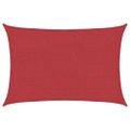 vidaXL Tieniaca plachta 160 g/m² červená 2x2,5 m HDPE