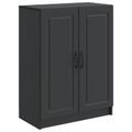 vidaXL Servírovacia skriňa Čierna 66 x 34,5 x 87 cm Kompozitné drevo