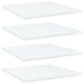 vidaXL Prídavné police 4 ks, biele 40x40x1,5 cm, kompozitné drevo