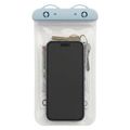 Waterproof case rainbow light blue