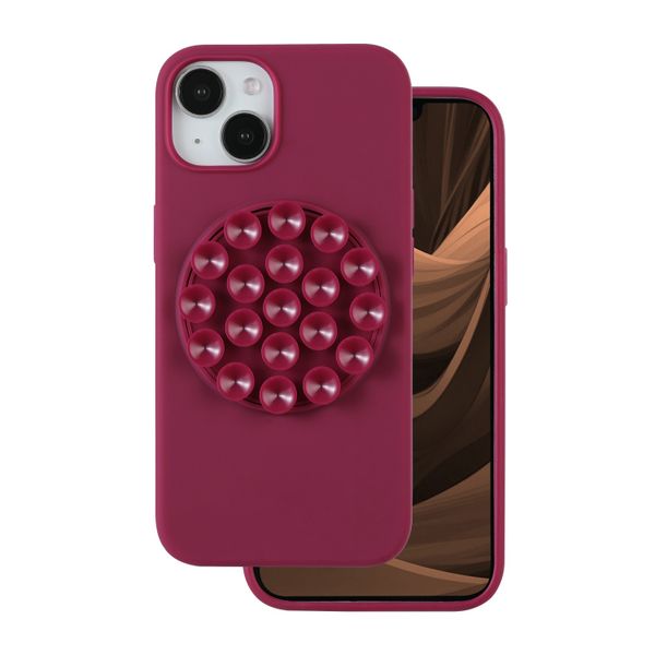 Silikónový obal Stick pre iPhone 11 bordový