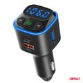 FM transmitter 1×USB-A 2×USB-C 12/24V AMiO-04651