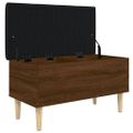 vidaXL Úložná lavička hnedý dub 82x42x46 cm kompozitné drevo