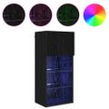 vidaXL Nástenný TV kabinet 40,5 x 30 x 90 cm Čierny dub