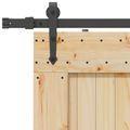 vidaXL Posuvné dvere NARVIK Prírodná a čierna 95 x 210 cm (213,5 cm)