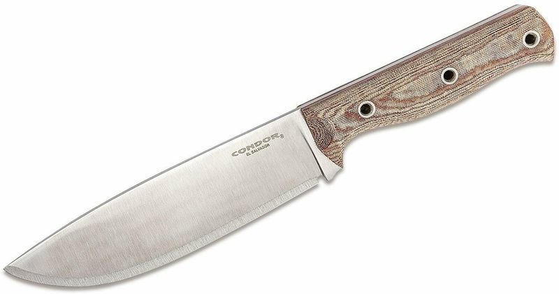 Condor CTK2814-6.5HC LOW DRAG outdoorový nôž 16,7 cm, Satin, hnedá, Micarta, kožené puzdro