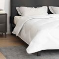 vidaXL Letná prikrývka 200 x 200 x 3 cm Leto Polyester Biela Priedušná