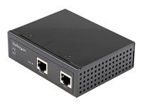 StarTech Industrial Gigabit PoE Injector, High Speed/High Power 90W, 802.3bt PoE++ 48V-56VDC DIN Rail UPoE/Ultra Power Over Ethernet Injector Adapter, -40C to +75C, Rugged, Gigabit PoE - 90W PoE++ Injector (POEINJ1G90W) - Dávkovač energie - 90 Watt - výstupné konektory: 2 - čierna