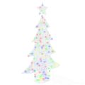 vidaXL Vianočný stromček 160 LED Viacfarebný 150 cm Akryl