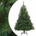 vidaXL Umelý Sklápací Vianočný Stromček Zelená 150 cm PVC, oceľ