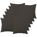vidaXL Poťah na podložku 12 pcs HEERLEN Tmavosivá 45 x 45 cm Bouclé