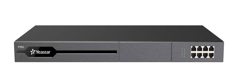 Yeastar P560 IP PBX, až 8 portov, 100/200 užívateľov, 30/60 súbežných hovorov, rack