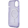 Guess case for iPhone 14 6,1" GUHMP14SHCMCGU purple hardcase Magsafe IML Glitter Gold