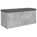 vidaXL Úložná lavička betónová sivá 102x42x45 cm kompozitné drevo