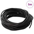 vidaXL Kožená šnúrka 1 Tmavohnedá Ø3 mm x 5 m Koža