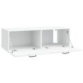 vidaXL Nástenná TV skrinka Biela 98 x 41 x 30 cm Kompozitné drevo