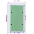 vidaXL Access Panel Zelená a strieborná 20 x 35 cm
