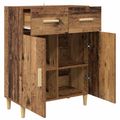 vidaXL Servírovacia skriňa Staré drevo 34 x 69.5 x 89 cm