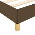 vidaXL Posteľný rám s boxspringom tmavohnedá 180x200 cm látka