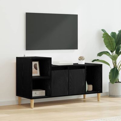 vidaXL TV skrinka Čierny dub 100 x 35 x 55 cm Kompozitné drevo