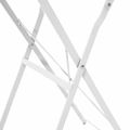 vidaXL Bistro stôl Biela Ø 50 x 71 cm Práškovaná oceľ