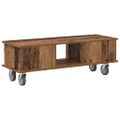 vidaXL TV stolík 100 x 35 x 35 cm Staré drevo Kompozitné drevo
