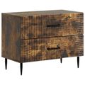 vidaXL Nočný stolík Dymový dub 62 x 34,5 x 47,5 cm Kompozitné drevo