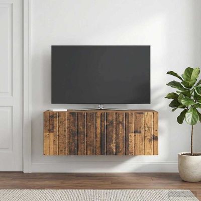 vidaXL Nástenná TV skrinka 78,5 x 41 x 30 cm Staré drevo