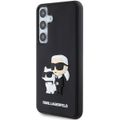 Puzdro Karl Lagerfeld pre Samsung Galaxy S24 KLHCS24S3DRKCNK čierne HC 3D RUBBER KC NFT