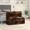 vidaXL Úložný box dymový dub 102x35x35 cm kompozitné drevo