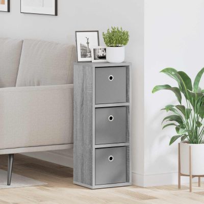 vidaXL Servírovacia skriňa so zásuvkou Sivý Sonoma 25,5 x 22 x 69,5 cm
