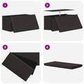 vidaXL Skladacia úložná lavička Hnedá 180 kg 80 L 77 x 38 x 38 cm PVC