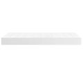 vidaXL Matrac s taštičkovými pružinami stredná tvrdosť biely 100x200x20 cm umelá koža