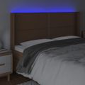 VidaXL Čelo postele hnedé 163x16x118/128 cm umelá koža