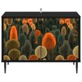 vidaXL TV skrinka ZAANDAM 69 x 33 x 50,5 cm Čierny dub