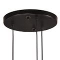 vidaXL Závesná lampa 25 W šmuhovaná červená 30x30x100 cm E27